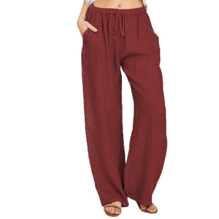 Women's Casual Cotton And Linen Loose Yoga Pants