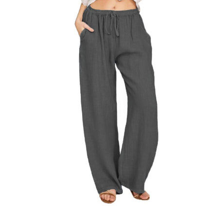 Women's Casual Cotton And Linen Loose Yoga Pants